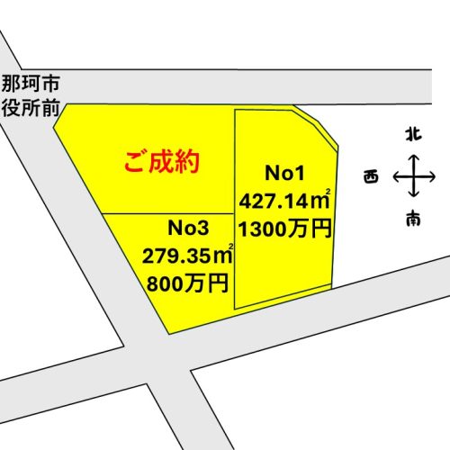 2415_那珂市菅谷3区画区画図