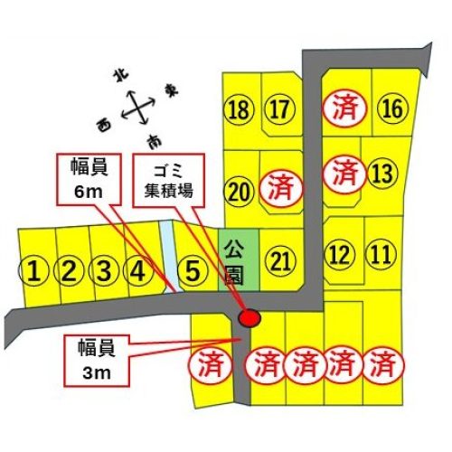 No2414_河和田町21区画区画図