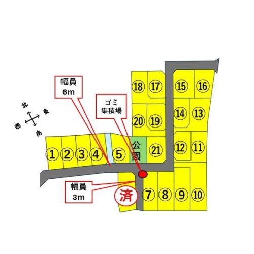 No2414_河和田町21区画区画図